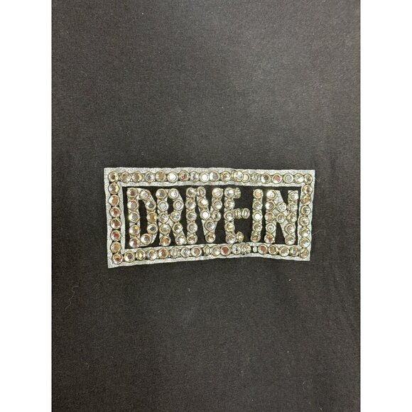 VTG Cache Women's Small Drive-In Gem Black Crewneck T-Shirt Made in Texas RARE - Picture 2 of 9